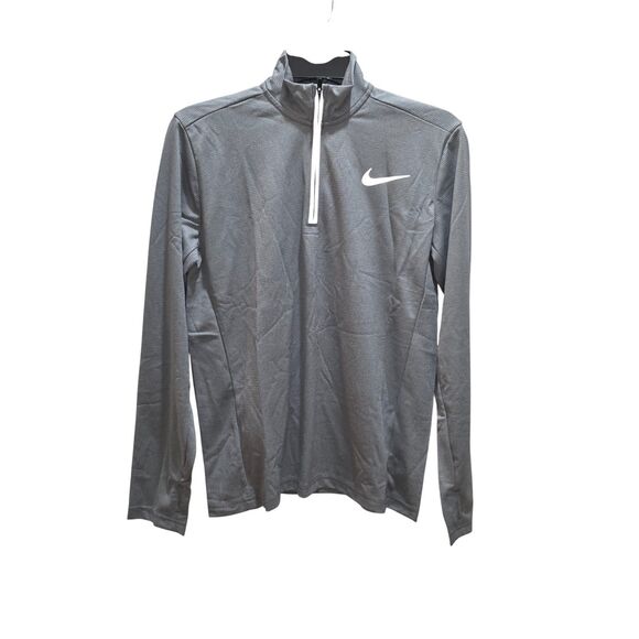 Nike Boys XL Gray 1/4 Zip Pullover Long Sleeve Athletic Top w/ Back Pocket - Picture 10 of 13